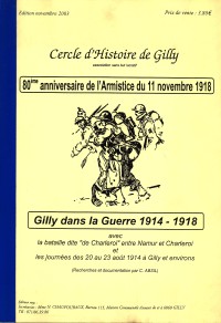 Gilly Publications CHG 2003 Absil. Gilly dans la guerre 14-18